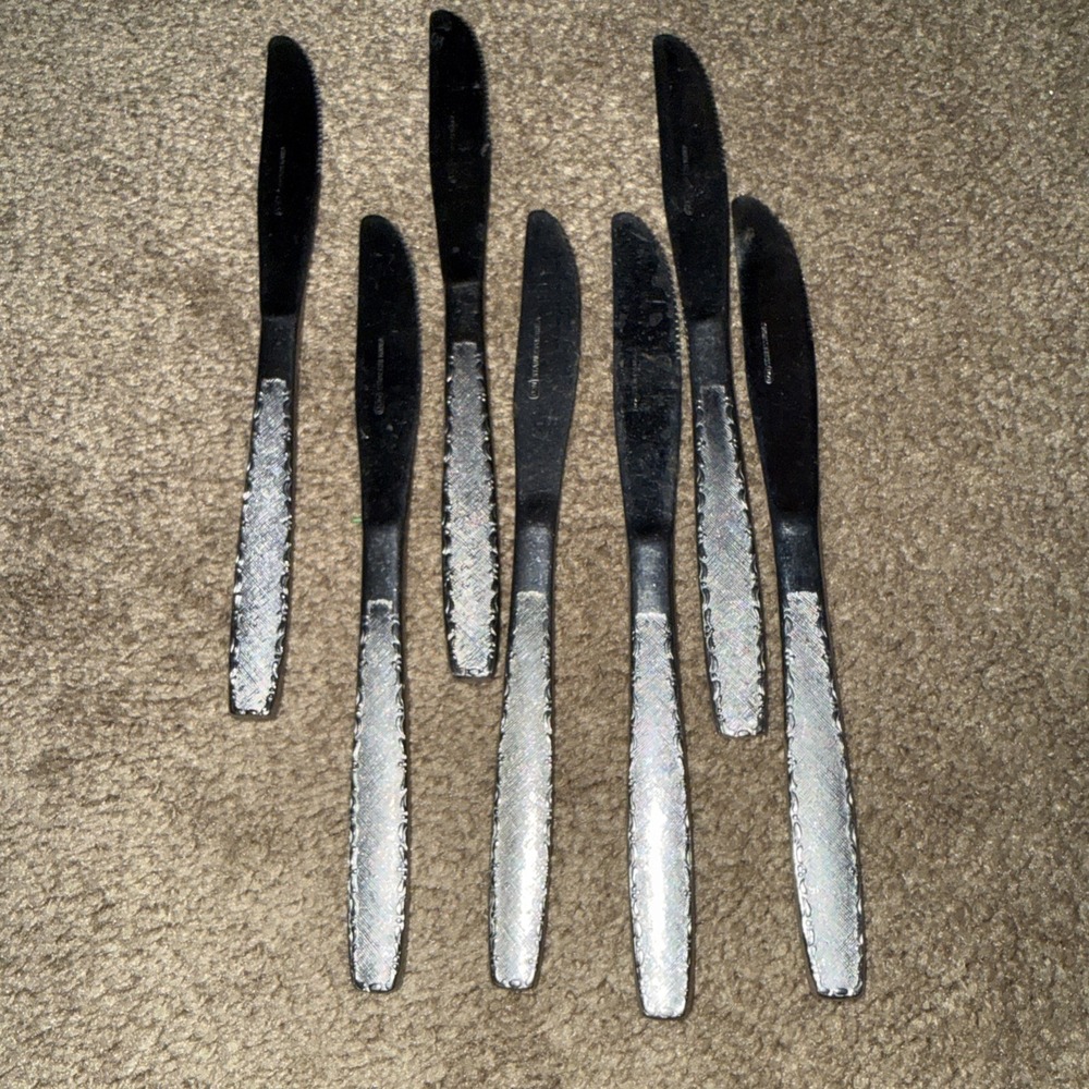 Vintage DON Stainless Bali Dinner Knives 7